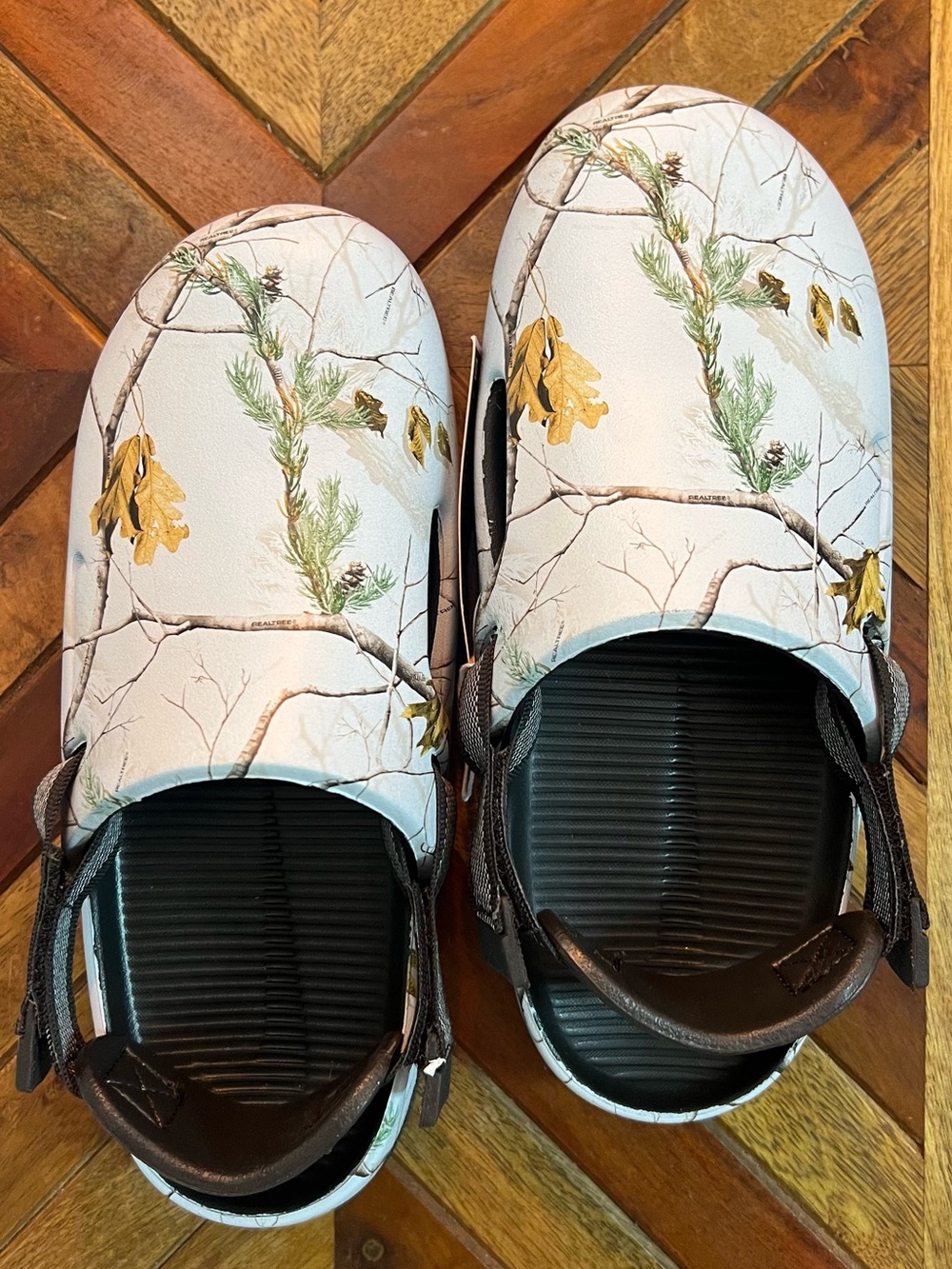Nike Calm Mule x RealTree "Snow Camo" Womenโs Size 7 Sandal IB2455-201 RARE!
